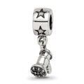 Sterling Silver Reflections Hair Dryer Dangle Bead, 22.73 x 3.64 mm
