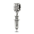 Sterling Silver Reflections Syringe Dangle Bead, 27.27 x 5.45 mm