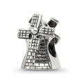 Sterling Silver Reflections Windmill Bead, 13.64 x 8.18 mm