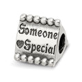 Sterling Silver Reflections Someone Special Triangle Bead, 10 x 9.09 mm