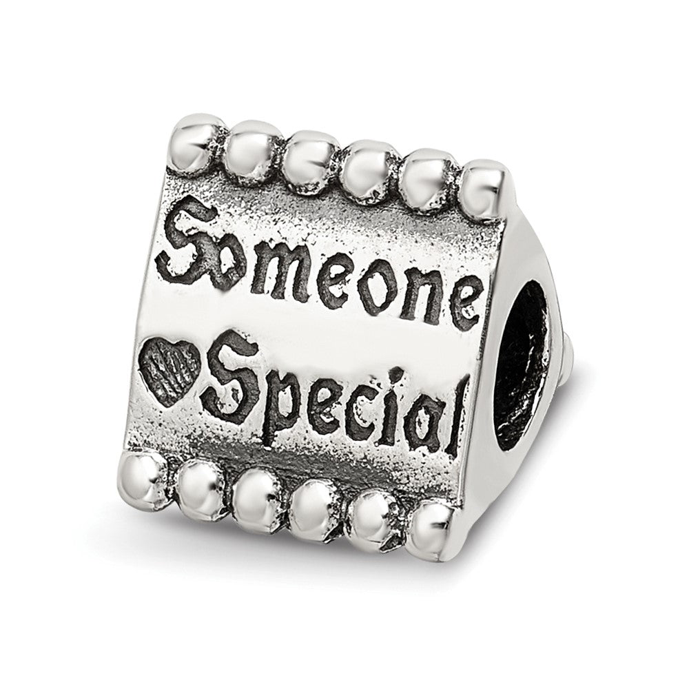 Sterling Silver Reflections Someone Special Triangle Bead, 10 x 9.09 mm
