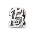 Sterling silver Reflections Sweet 15 Bead, 11.82 x 7.27 mm