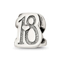 Sterling silver Reflections Sweet 18 Bead, 11.82 x 8.18 mm