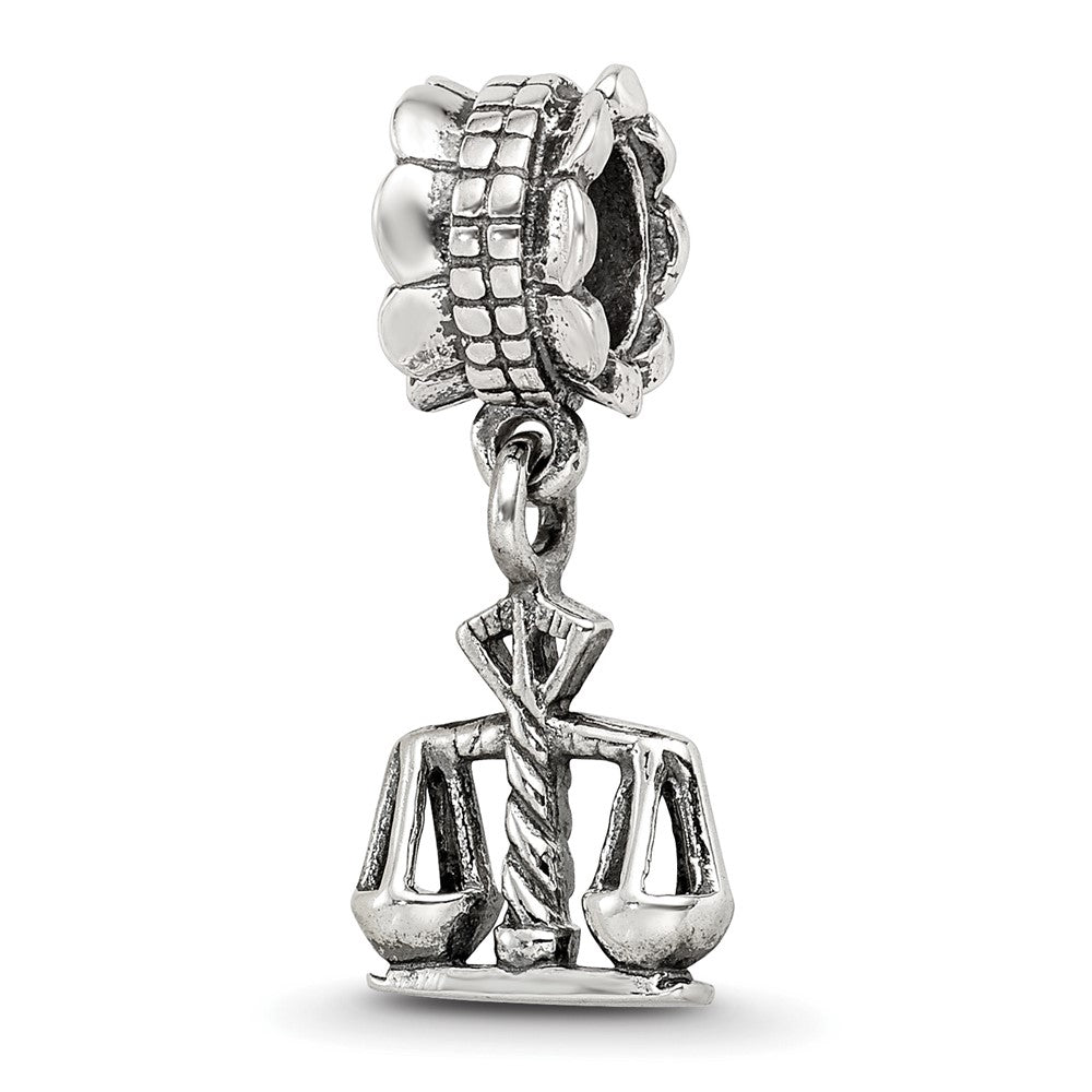 Sterling Silver Reflections Justice Dangle Bead, 20.91 x 10 mm