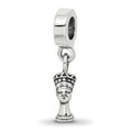 Sterling Silver Reflections Nefertiti Dangle Bead, 22.73 x 4.55 mm