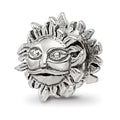 Sterling Silver Reflections Sun Bead, 10.91 x 10 mm