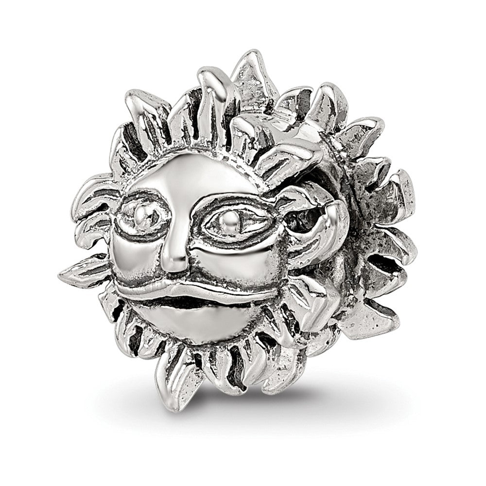Sterling Silver Reflections Sun Bead, 10.91 x 10 mm
