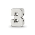 Sterling Silver Reflections Number 3 Bead, 8.18 x 5.45 mm