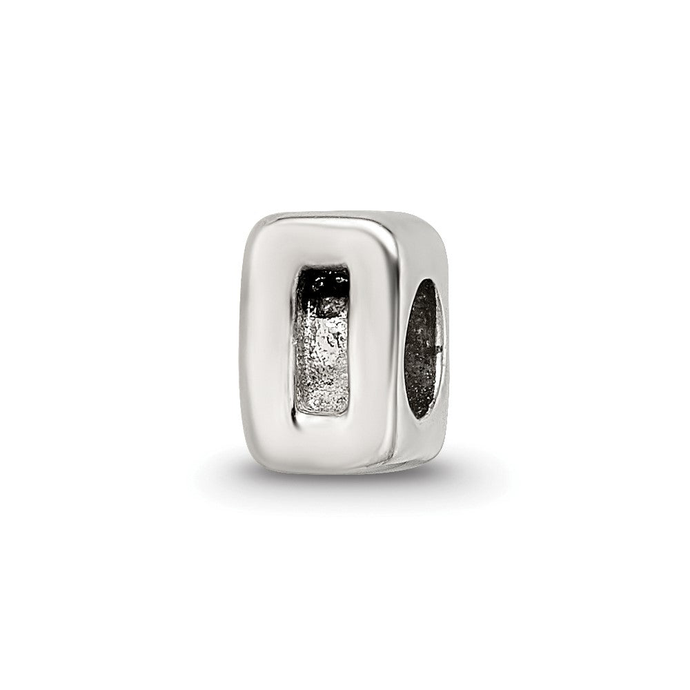 Sterling Silver Reflections Kids Number 0 Bead, 6.36 x 4.55 mm