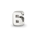 Sterling Silver Reflections Kids Number 6 Bead, 6.36 x 5.45 mm