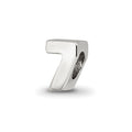 Sterling Silver Reflections Kids Number 7 Bead, 6.36 x 5.45 mm