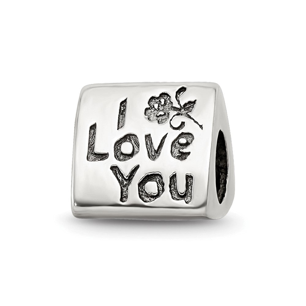 Sterling Silver Reflections Mom Trilogy Bead, 8.18 x 8.18 mm
