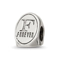 Sterling Silver Reflections Best Friend Trilogy Oval Bead, 10 x 7.27 mm