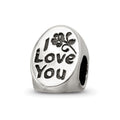 Sterling Silver Reflections #1 Mom Trilogy Oval Bead, 10 x 7.27 mm