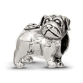 Sterling Silver Reflections Pug Bead, 10 x 10 mm