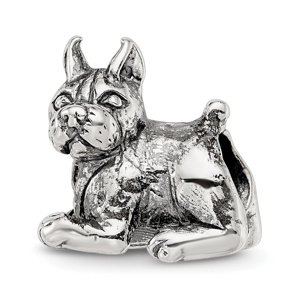 Sterling Silver Reflections Boxer Bead, 10.91 x 10.91 mm