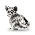 Sterling Silver Reflections Chihuahua Bead, 11.82 x 10 mm