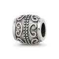 Sterling Silver Reflections Scroll Bali Bead, 8.18 x 8.18 mm, 2.79 g