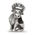 Sterling Silver Reflections Moose Bead, 13.64 x 7.27 mm