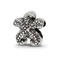 Sterling Silver Reflections Starfish Bead, 10 x 10 mm