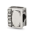 Sterling Silver Reflections Book Bead, 8.18 x 10 mm