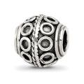 Sterling Silver Reflections Decorative Bali Bead, 10.91 x 10 mm, 3.01 g