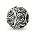 Sterling Silver Reflections Decorative Bali Bead, 10.91 x 10 mm, 3.06 g