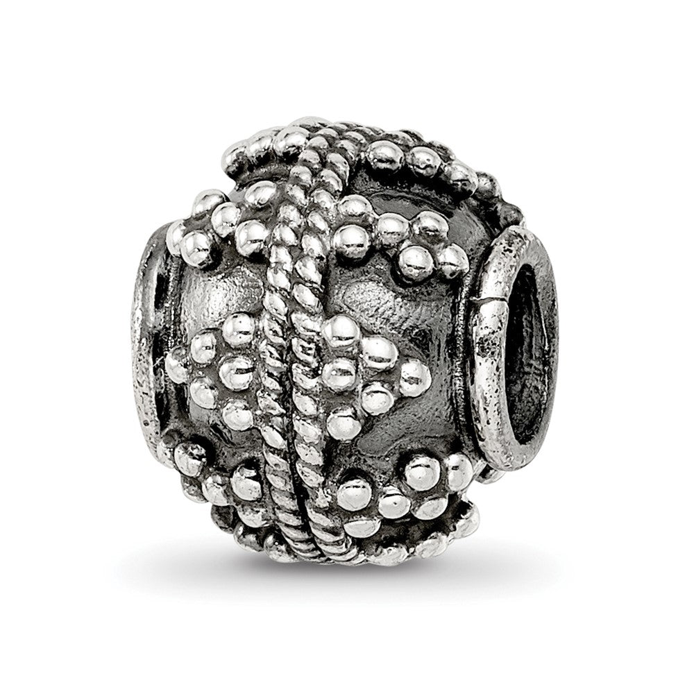Sterling Silver Reflections Decorative Bali Bead, 10.91 x 10 mm, 2.61 g - ID5S9QRS18348L7