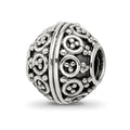 Sterling Silver Reflections Decorative Bali Bead, 10.91 x 10 mm, 2.24 g