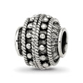 Sterling Silver Reflections Decorative Bali Bead, 10.91 x 10 mm, 2.16 g