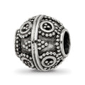 Sterling Silver Reflections Decorative Bali Bead, 10.91 x 10 mm, 2.38 g
