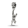 Sterling Silver Reflections Cheerleader Dangle Bead, 22.73 x 3.64 mm