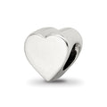Sterling Silver Reflections Heart Shape Bead, 8.18 x 8.18 mm