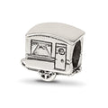 Sterling Silver Reflections Camper Trailer Bead, 8.18 x 10 mm