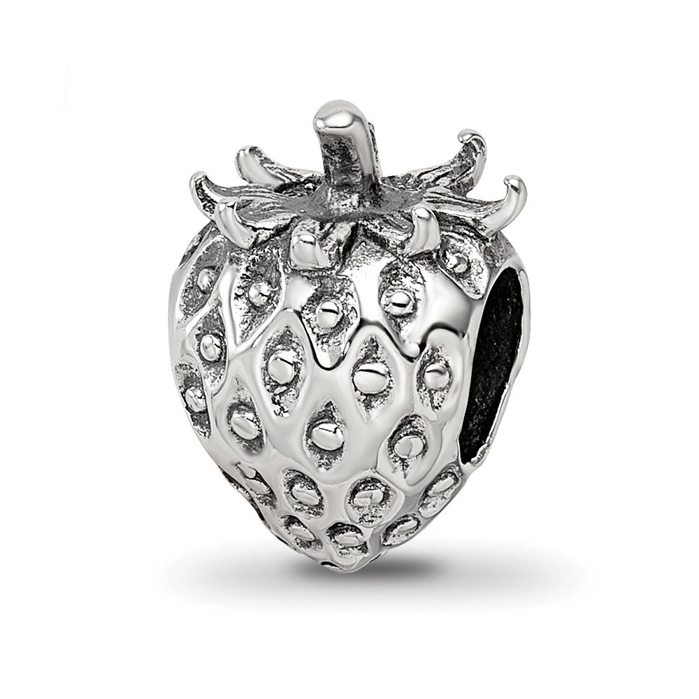 Sterling Silver Reflections Strawberry Bead, 11.82 x 8.18 mm
