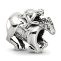 Sterling Silver Reflections Race Horse Bead, 11.82 x 12.73 mm