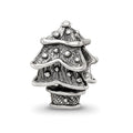 Sterling Silver Reflections Christmas Tree Bead, 10.91 x 7.27 mm