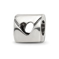 Sterling Silver Reflections Love Note Bead, 8.18 x 8.18 mm