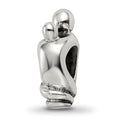 Sterling Silver Reflections Family of 2 Bead, 15.45 x 5.45 mm