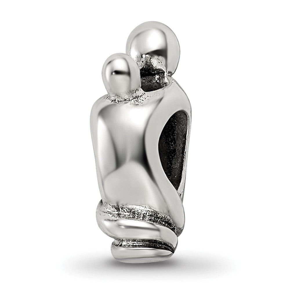 Sterling Silver Reflections Family of 2 Bead, 15.45 x 5.45 mm