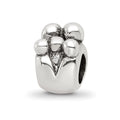 Sterling Silver Reflections Family of 5 Bead, 10 x 7.27 mm