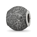Sterling Silver Reflections Grey Laser Cut Bead, 10.91 x 10 mm, 1.89 g - ID5S9QRS22948L7