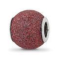 Sterling Silver Reflections Purple Laser Cut Bead, 10.91 x 10 mm