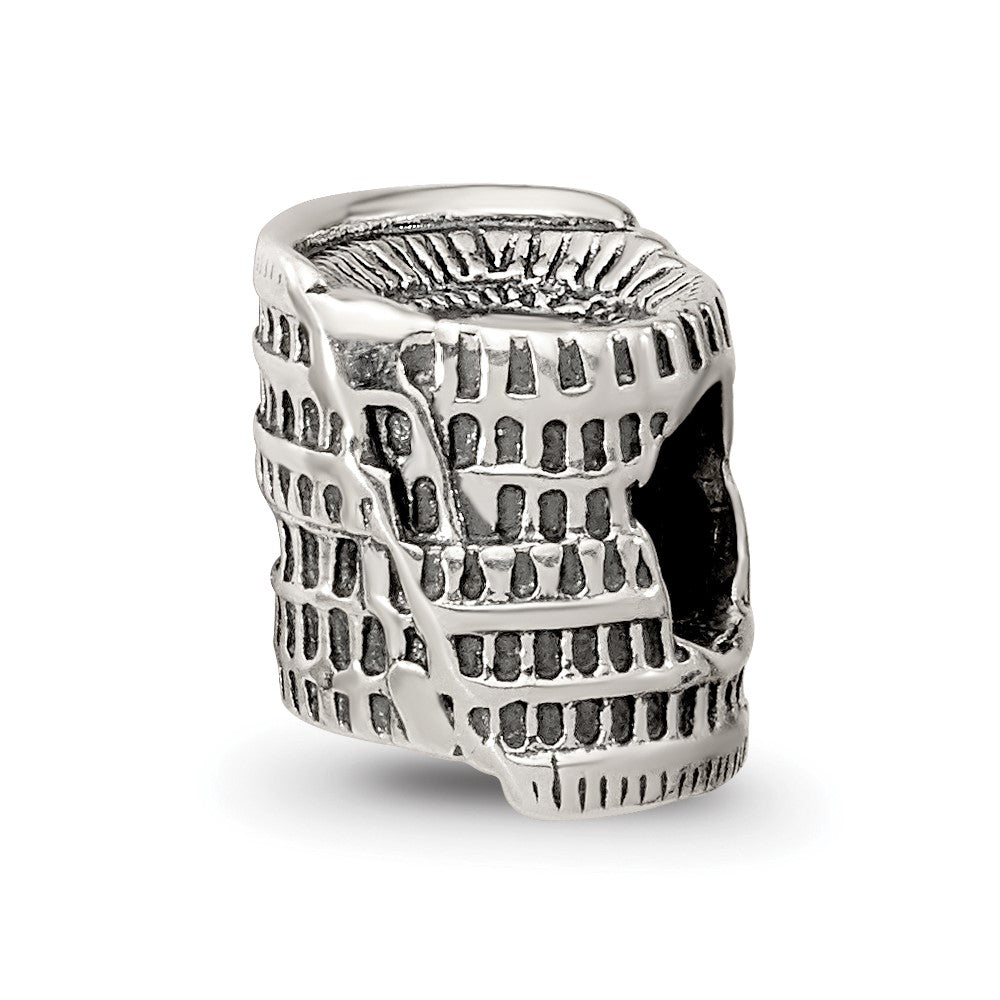 Sterling Silver Reflections Colosseum Bead, 8.18 x 8.18 mm
