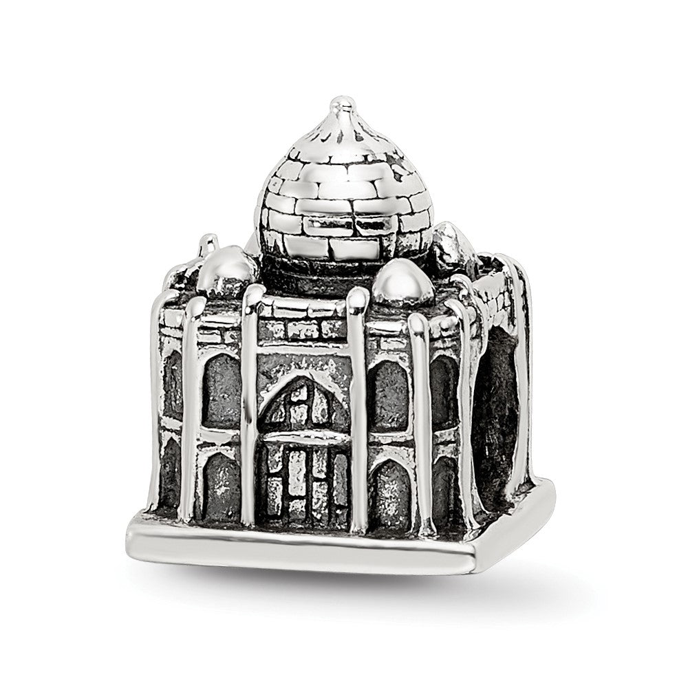 Sterling Silver Reflections Taj Mahal Bead, 9.09 x 9.09 mm