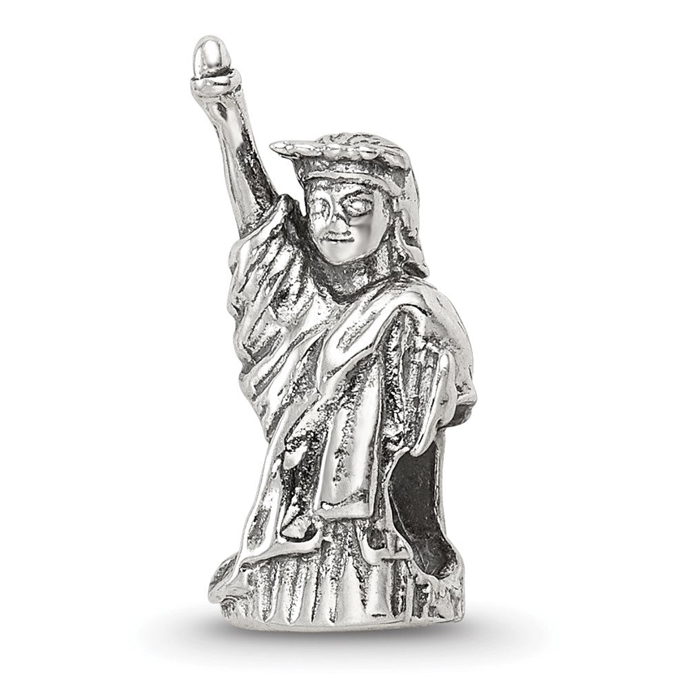 Sterling Silver Reflections Statue of Liberty Bead, 15.45 x 6.36 mm