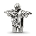 Sterling Silver Reflections Christ the Redeemer Bead, 13.64 x 14.55 mm