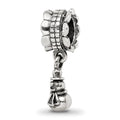 Sterling Silver Reflections Snowman Dangle Bead, 17.27 x 5.45 mm