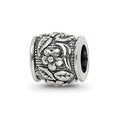 Sterling Silver Reflections Floral Bead, 7.27 x 7.27 mm