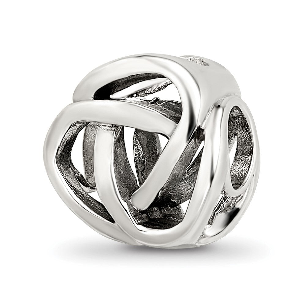 Sterling Silver Reflections Bali Bead, 10 x 10 mm